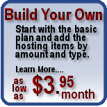 Build Your Own Hosting Plan